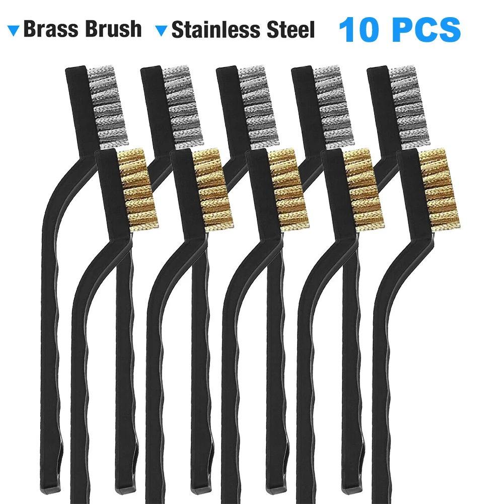 10pcs 170mm Stainless Steel Wire Brushes Set For Polishing Cleaning Metal Rust Metal Power Tool Accessories
10pcs 170mm Stainless Steel Wire Brushes Set For Polishing Cleaning Metal Rust Metal Power Tool Accessories