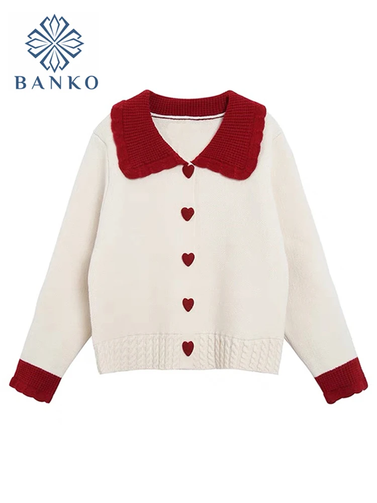 Женский однобортный Кардиган на пуговицах, трикотажный короткий свитер контрастных цветов с длинным рукавом и воротником «Питер Пэн» на ве... 
Женский однобортный Кардиган на пуговицах, трикотажный короткий свитер контрастных цветов с длинным рукавом и воротником «Питер Пэн» на ве...