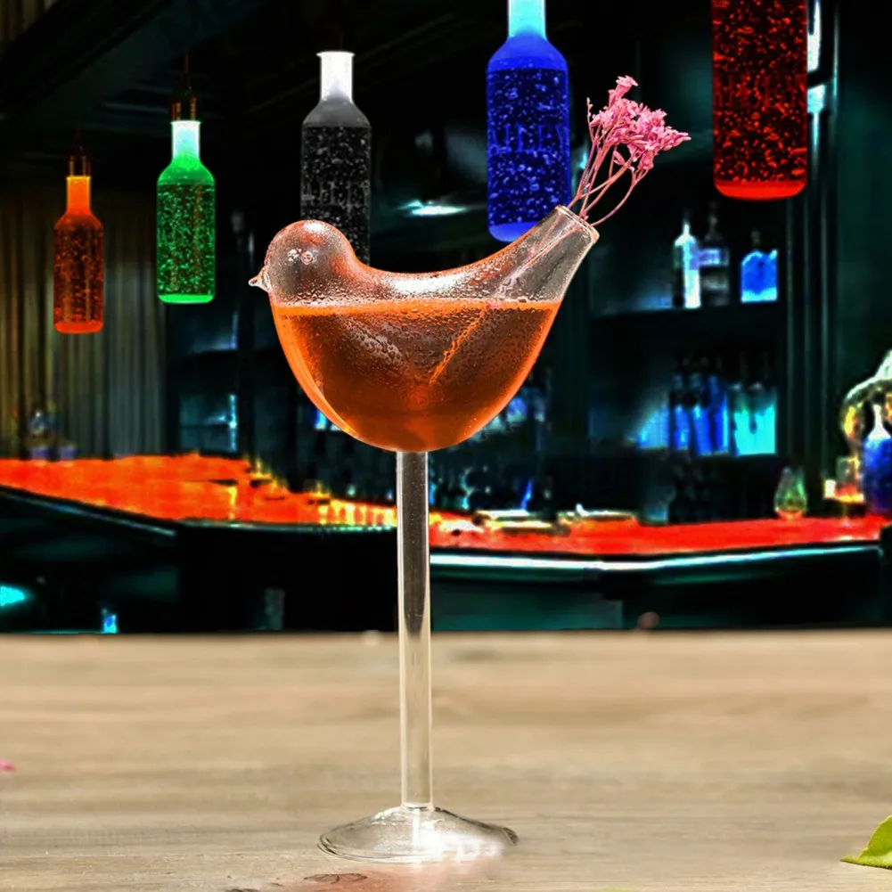 150Ml Creative Bird Shape Cocktail Champagne Glass Personality Molecular Smoked Goblet Party Bar Drinking Cup Wine Juice Cup
150Ml Creative Bird Shape Cocktail Champagne Glass Personality Molecular Smoked Goblet Party Bar Drinking Cup Wine Juice Cup