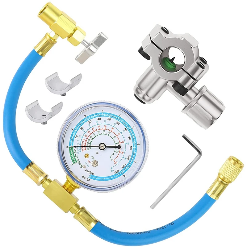 Refrigerant Charging Hose And Gauge & BPV31 Piercing Valve.Fit For R12,R22,R134A Port
Refrigerant Charging Hose And Gauge & BPV31 Piercing Valve.Fit For R12,R22,R134A Port