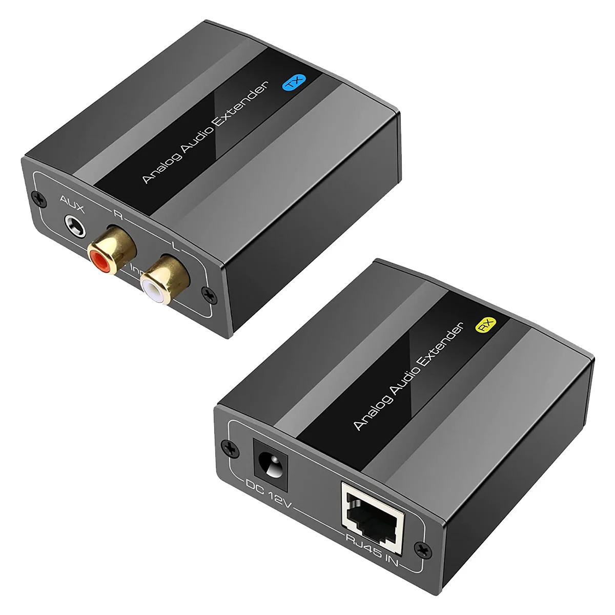 Analog Audio Extender RCA 3.5mm Stereo Over Ethernet Single Cat5E/6/7 Cable Up to 500M Audio Converter EU Plug
Analog Audio Extender RCA 3.5mm Stereo Over Ethernet Single Cat5E/6/7 Cable Up to 500M Audio Converter EU Plug