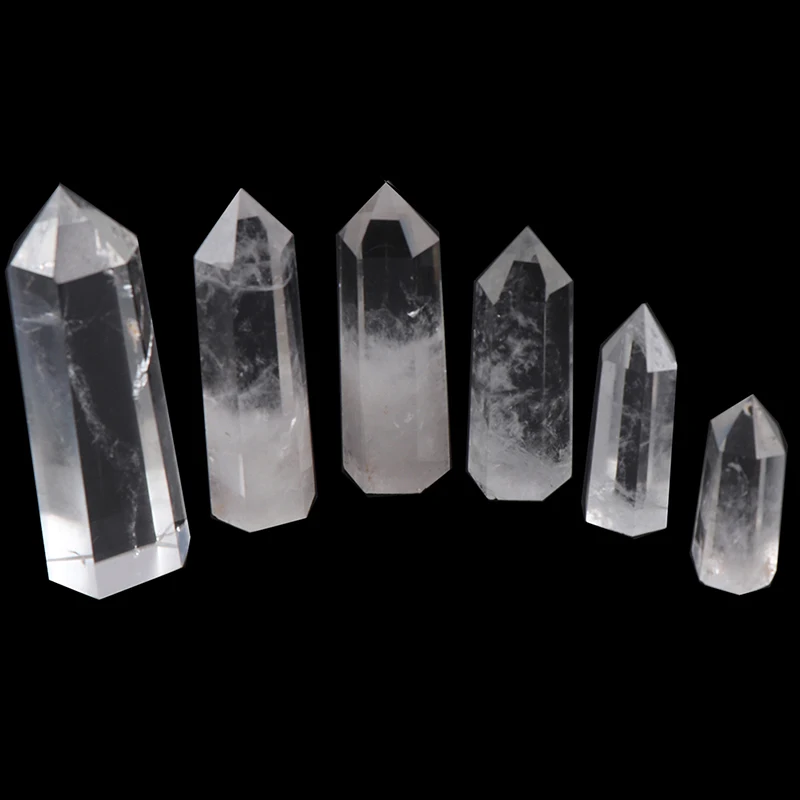 Natural Crystal Clear Quartz Transparency Quartz Point Healing Stone Hexagonal Prisms 50-90mm Obelisk Wand Stone Home Decor 1PC
Natural Crystal Clear Quartz Transparency Quartz Point Healing Stone Hexagonal Prisms 50-90mm Obelisk Wand Stone Home Decor 1PC