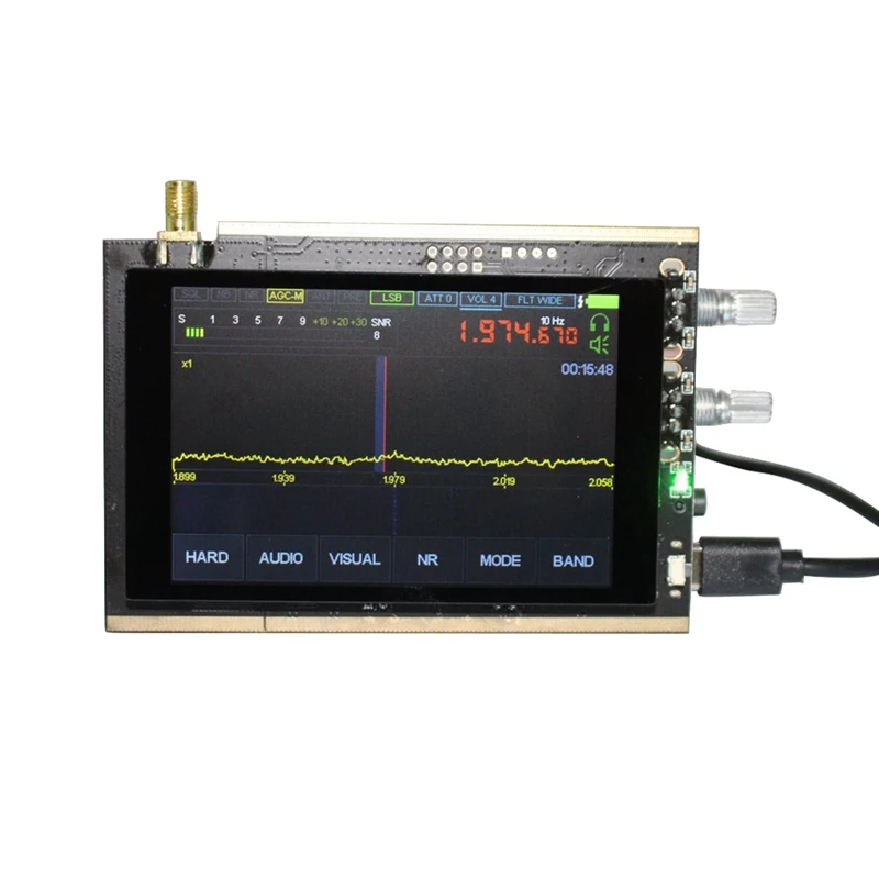 50Khz-200Mhz Malachite Receiver SDR Shortwave Defined Noise Reduction Radio Receiver With 3.5 Inch Touch Screen
50Khz-200Mhz Malachite Receiver SDR Shortwave Defined Noise Reduction Radio Receiver With 3.5 Inch Touch Screen