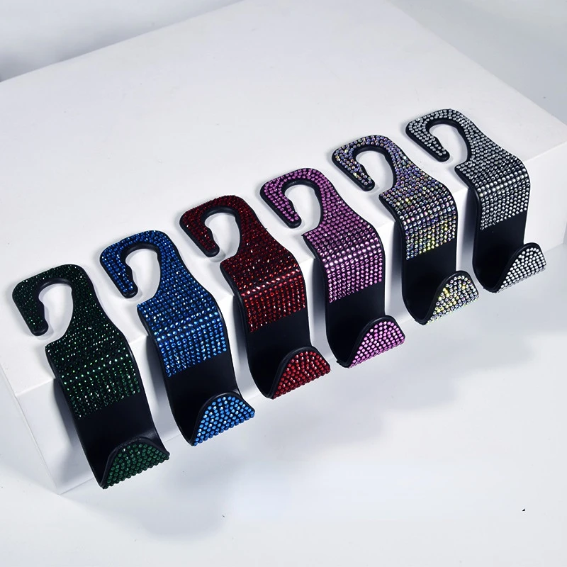 Diamond-studded Car Plastic Hook Car Seat Back Chair Storage Hook Multi-functional Car Plush Hook Full of Diamonds
Diamond-studded Car Plastic Hook Car Seat Back Chair Storage Hook Multi-functional Car Plush Hook Full of Diamonds