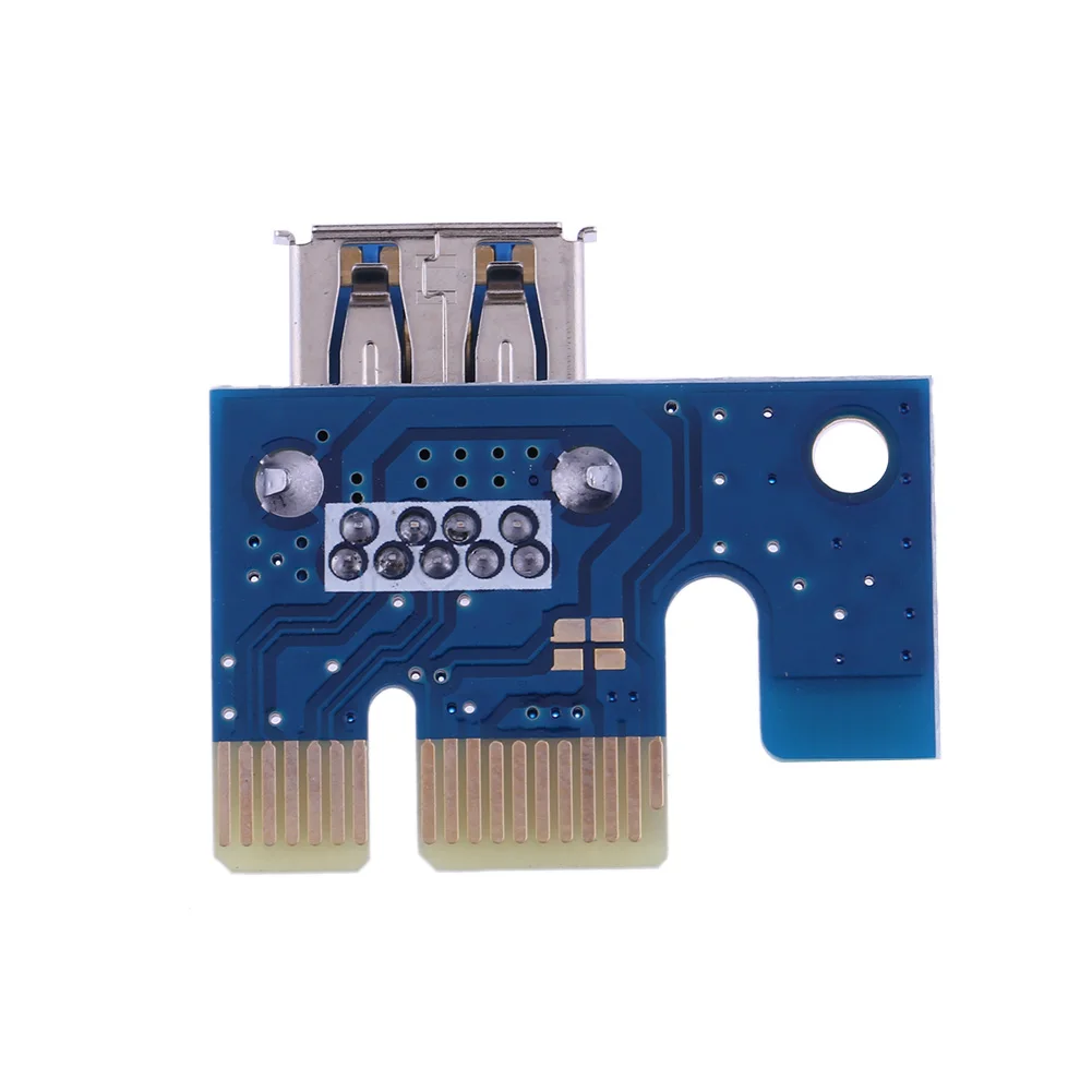 Адаптер PCI E 1X PCIe X1 на USB 3 0 адаптер для майнинга криптовалюты простая установка