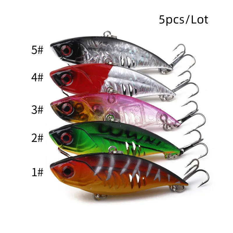 5PCS VIB Fishing Lure 6.5CM 10.5G Wobbler Artificial Hard Bait Bass Plopper Lure Pike Bass Tackle Fishing Lures Treble Hooks
5PCS VIB Fishing Lure 6.5CM 10.5G Wobbler Artificial Hard Bait Bass Plopper Lure Pike Bass Tackle Fishing Lures Treble Hooks