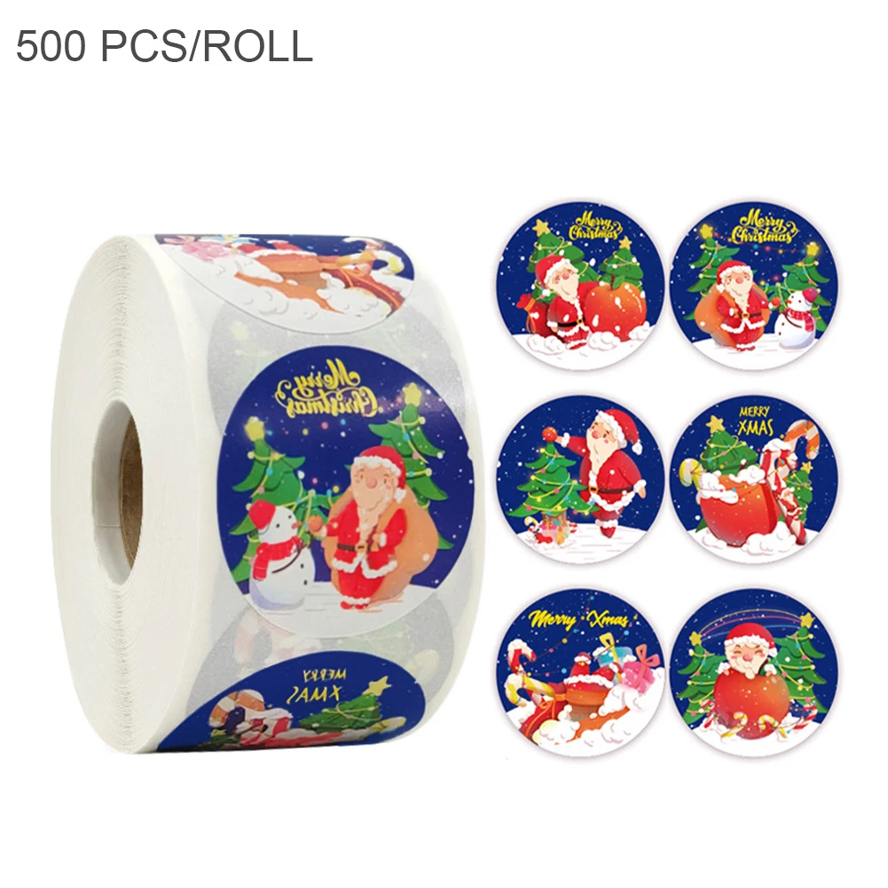 500 шт., самоклеящиеся наклейки на Рождество 
500 шт., самоклеящиеся наклейки на Рождество