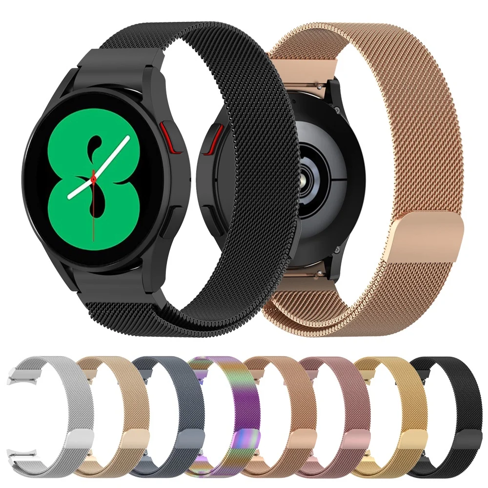 20mm Magnetic Strap For Samsung Galaxy Watch 4 44mm 40mm No Gaps Metal correa Bracelet Galaxy Watch 4 Classic 5 pro 45mm Band
20mm Magnetic Strap For Samsung Galaxy Watch 4 44mm 40mm No Gaps Metal correa Bracelet Galaxy Watch 4 Classic 5 pro 45mm Band