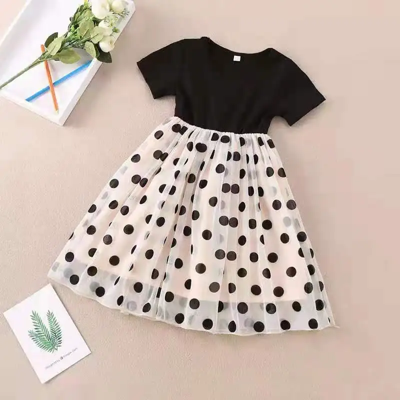 Summer Toddler Baby Girl Dress Fly Sleeve Patchwork Tutu Polka Dot Mesh Skirt Princess Dress Infant Casual Dress
Summer Toddler Baby Girl Dress Fly Sleeve Patchwork Tutu Polka Dot Mesh Skirt Princess Dress Infant Casual Dress