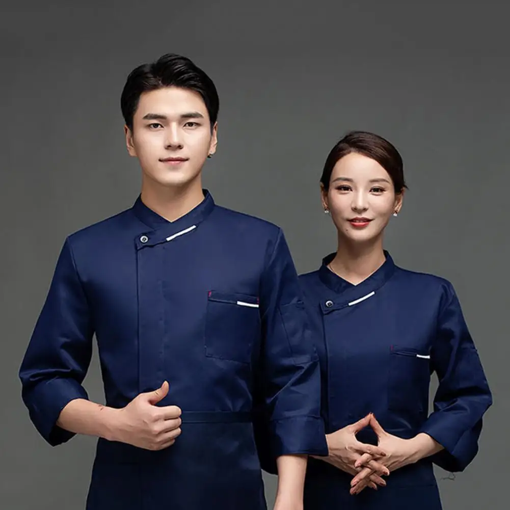 Trendy Dessert Shirt Slim Fit Chef Shirt Single Breasted Restaurant Hotel Kitchen Unisex Cooking Clothes Oil-proof
Trendy Dessert Shirt Slim Fit Chef Shirt Single Breasted Restaurant Hotel Kitchen Unisex Cooking Clothes Oil-proof