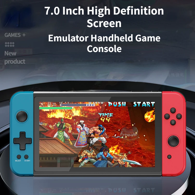 2023 X70 Game Console 7-inch High-definition PS Handheld Game Console Joystick Arcade Simulator Double Battle --------
2023 X70 Game Console 7-inch High-definition PS Handheld Game Console Joystick Arcade Simulator Double Battle --------