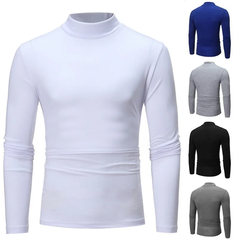 Winter Warm Half High Collar Fashion Thermal Underwear Men Mock Neck Basic Plain T-shirt Blouse Pullover Long Sleeve Top Fashion
Winter Warm Half High Collar Fashion Thermal Underwear Men Mock Neck Basic Plain T-shirt Blouse Pullover Long Sleeve Top Fashion