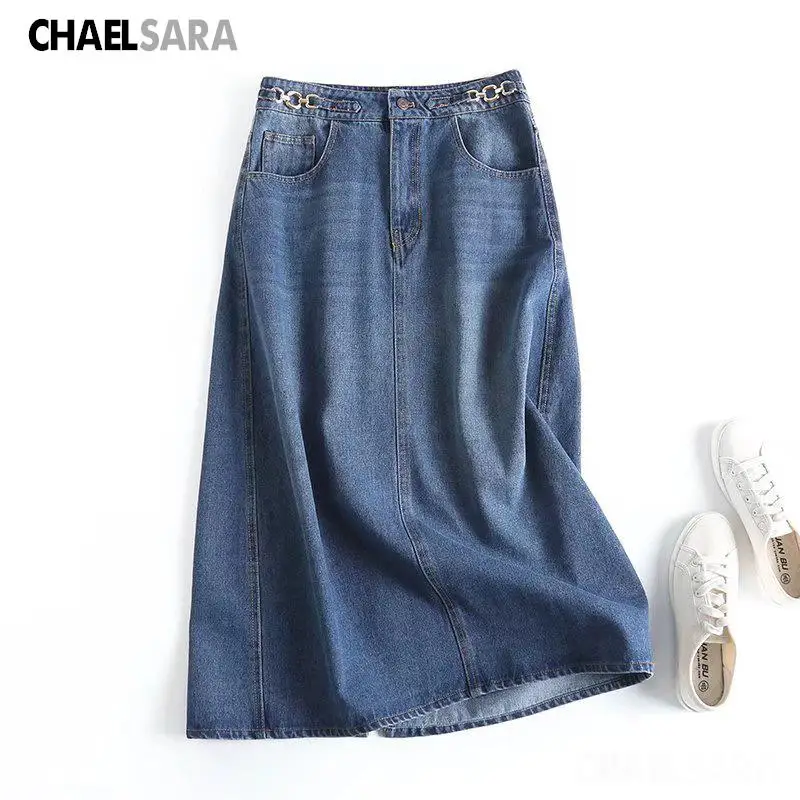 2022 Women Fashion High Street Retro Single Breasted Denim Skirts Women Leisure High Waist A-line Long Skirt
2022 Women Fashion High Street Retro Single Breasted Denim Skirts Women Leisure High Waist A-line Long Skirt