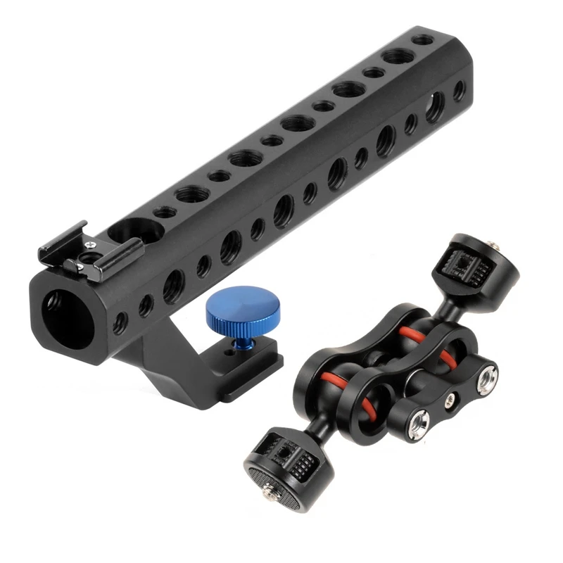 Multifunction Dual Ball Head Magic Arm Mount Adapter With 1/4Inch Screw And Handle For DSLR Cameras Fill Light Monitor
Multifunction Dual Ball Head Magic Arm Mount Adapter With 1/4Inch Screw And Handle For DSLR Cameras Fill Light Monitor