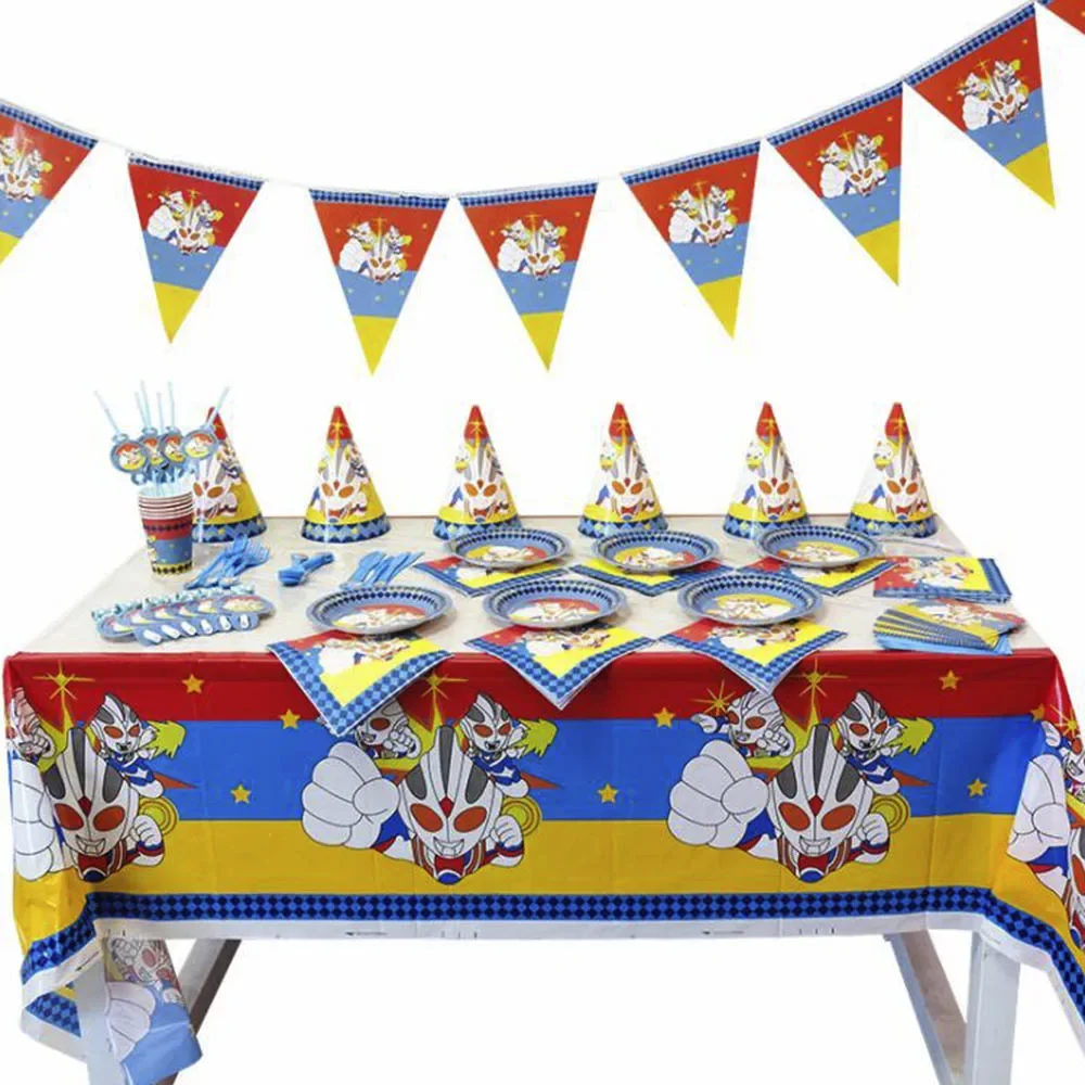 Cartoon Ultraman 6pcs/lot Party Tableware Napkins Flag Plate Cup Balloon Happy Birthday Christmas Decoration
Cartoon Ultraman 6pcs/lot Party Tableware Napkins Flag Plate Cup Balloon Happy Birthday Christmas Decoration