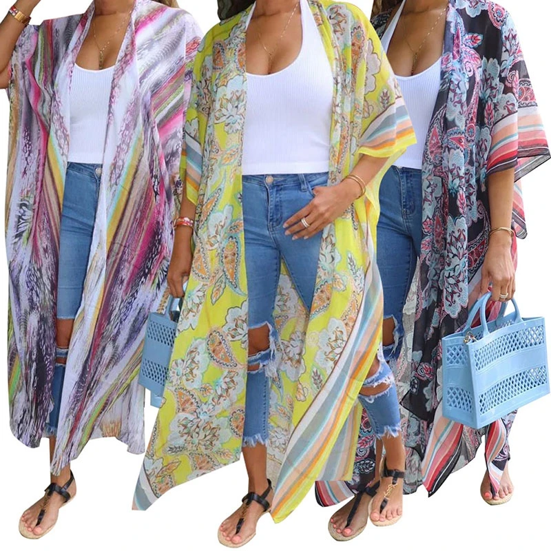 Behemia Floral Printed Long Chiffon Cardigan Batwing Half Sleeve Open Stitch Maxi Straight Shirt 2023 Summer Boho Beach Dress
Behemia Floral Printed Long Chiffon Cardigan Batwing Half Sleeve Open Stitch Maxi Straight Shirt 2023 Summer Boho Beach Dress