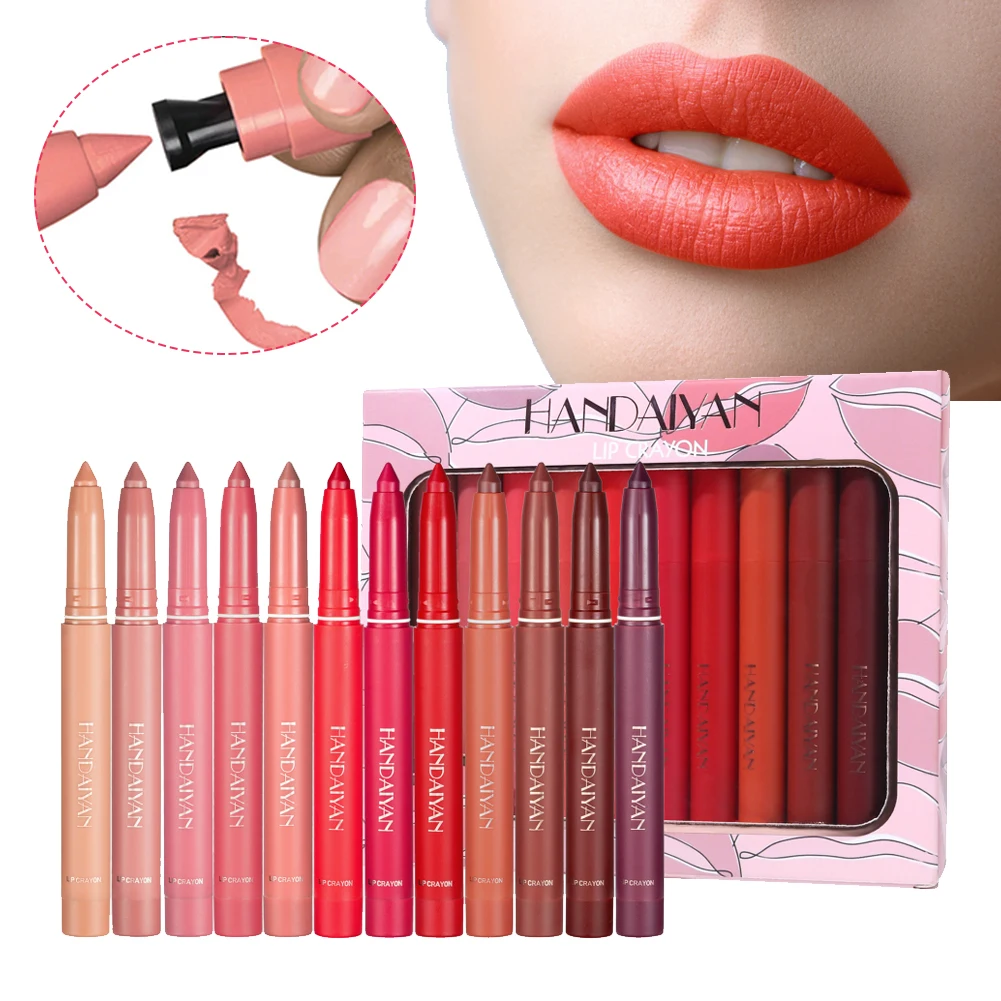 12 Colors Lip Liner Pencil Matte Lipstick Set Long Lasting Moisturizing Lip Pencil Women Makeup Beauty Lip Cosmetics
12 Colors Lip Liner Pencil Matte Lipstick Set Long Lasting Moisturizing Lip Pencil Women Makeup Beauty Lip Cosmetics