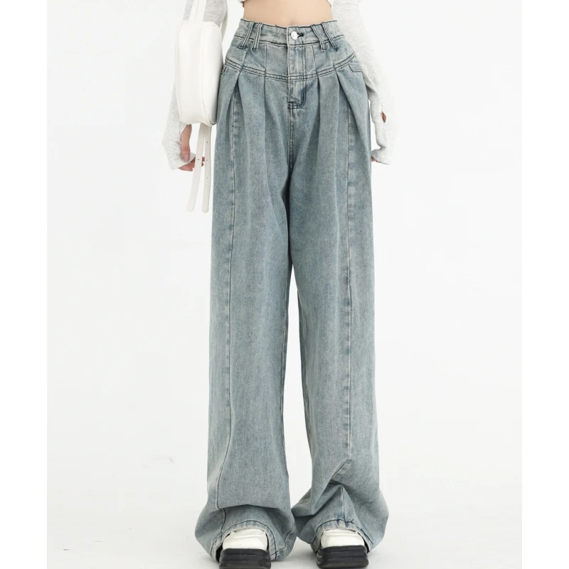 Синие женские джинсы с высокой талией, американская мода, винтажная уличная одежда, джинсы с широкими штанинами, женские джинсовые брюки, ме...
Синие женские джинсы с высокой талией, американская мода, винтажная уличная одежда, джинсы с широкими штанинами, женские джинсовые брюки, ме...