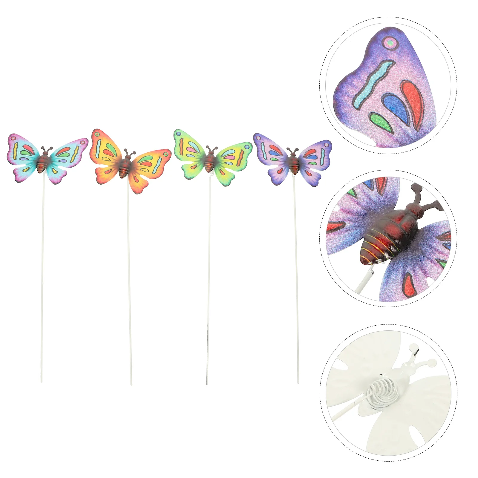 4 PCS House Plants Decorative Signs Outdoor Lawn Stakes Garden Rotating Windmill Metal Wrought Iron Butterfly
4 PCS House Plants Decorative Signs Outdoor Lawn Stakes Garden Rotating Windmill Metal Wrought Iron Butterfly
