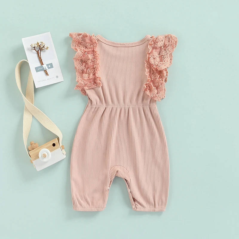 Baby Girls Jumpsuit, Sleeveless Crew Neck Patchwork Solid Summer Romper for Toddlers
Baby Girls Jumpsuit, Sleeveless Crew Neck Patchwork Solid Summer Romper for Toddlers