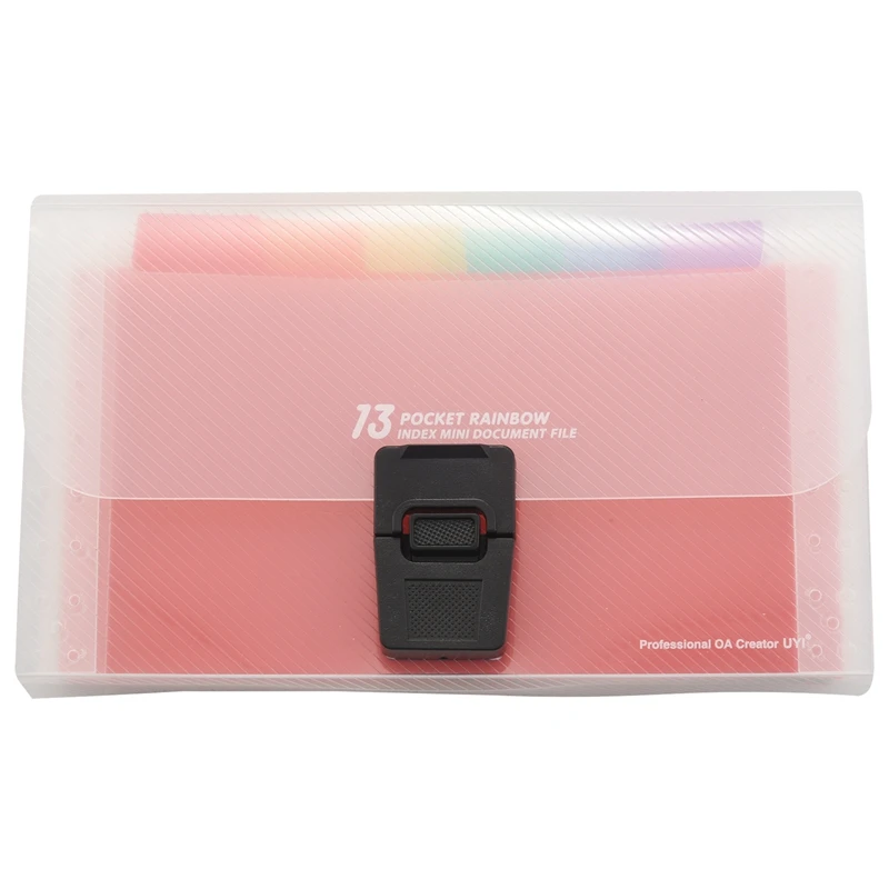 13 Pockets Mini File Folders Expandable Rainbow Multi-Layer Folder A6 Letter Size File Organizer with Buttons Suitable for Stora
13 Pockets Mini File Folders Expandable Rainbow Multi-Layer Folder A6 Letter Size File Organizer with Buttons Suitable for Stora