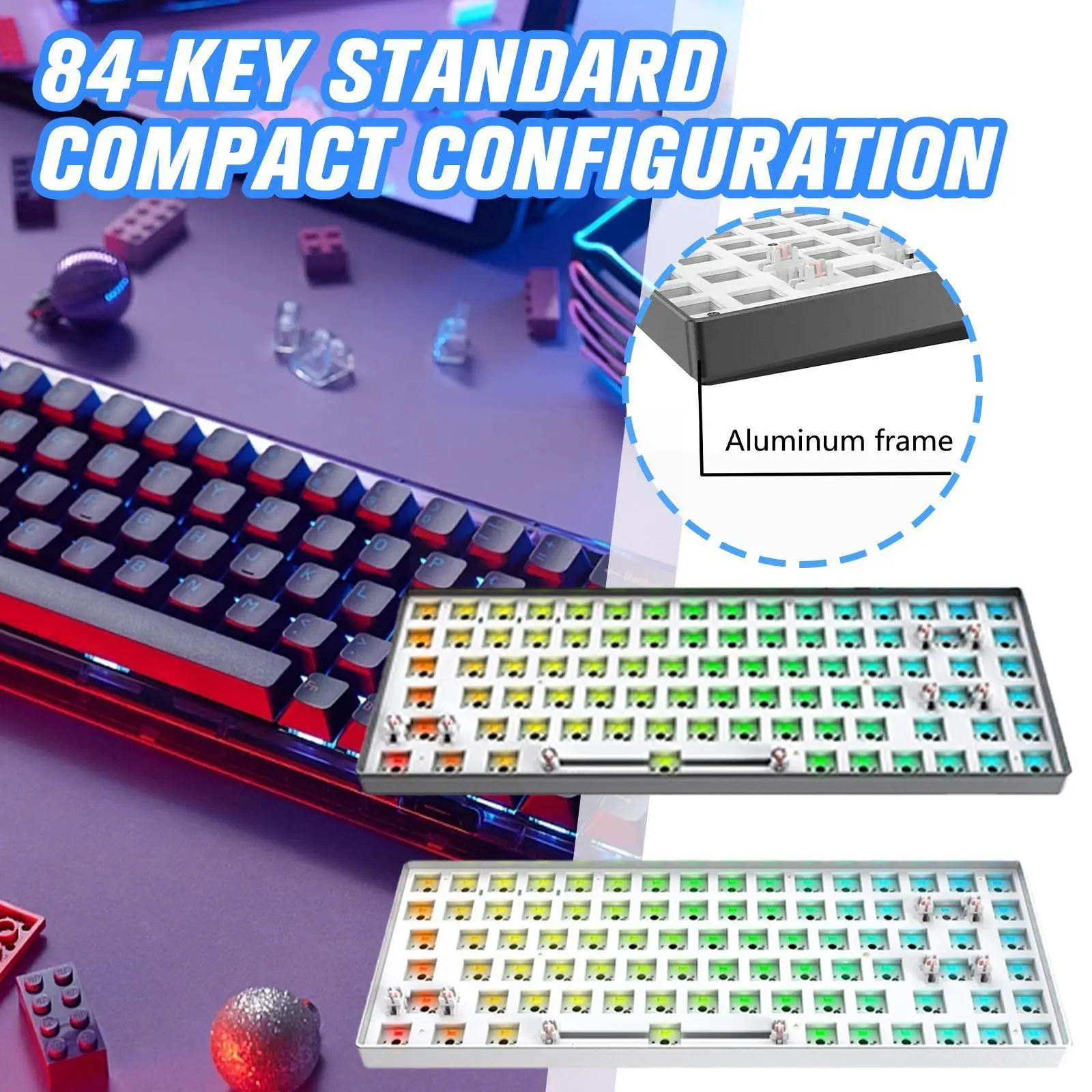 TES48 Hot Swap Customized DIY Mechanical Keyboard Kit Wired Backlight Board Pom RGB Axis Type-C Positioning Satellite Q1O2
TES48 Hot Swap Customized DIY Mechanical Keyboard Kit Wired Backlight Board Pom RGB Axis Type-C Positioning Satellite Q1O2