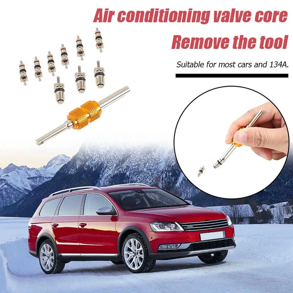 Car Air Conditioner Valve Cores Replacement Remover Tool A/C System Repair Kit Good Sealing Performance Car Accessories
Car Air Conditioner Valve Cores Replacement Remover Tool A/C System Repair Kit Good Sealing Performance Car Accessories