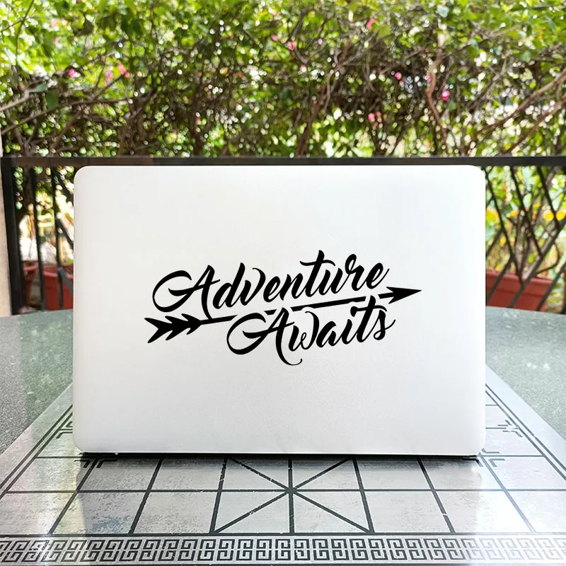 

Adventure Awaits Laptop Sticker for Macbook Pro 14 16 Air Retina 12 13 15 Inch Mac Cover Case Skin Vinyl Lenovo Notebook Decal