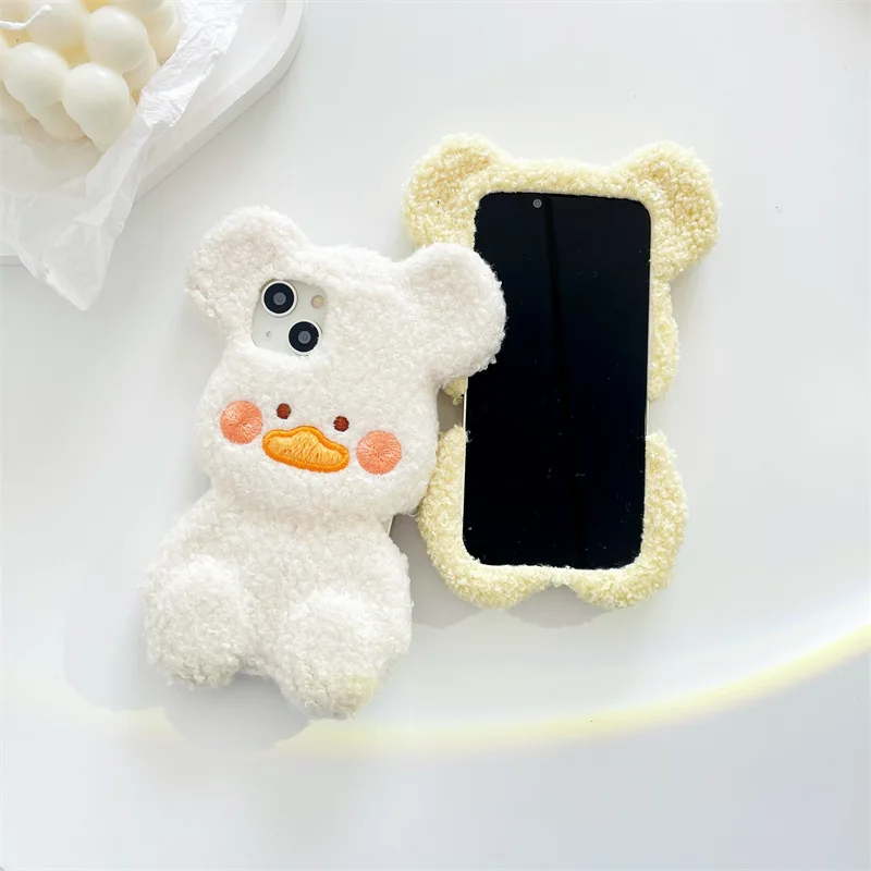 Plush Duck Bear Shape Phone Case Cover for IPhone 14 Plus XR 11 12 13 14 Pro Max Shockproof Cases for IPhone 14 Case
Plush Duck Bear Shape Phone Case Cover for IPhone 14 Plus XR 11 12 13 14 Pro Max Shockproof Cases for IPhone 14 Case