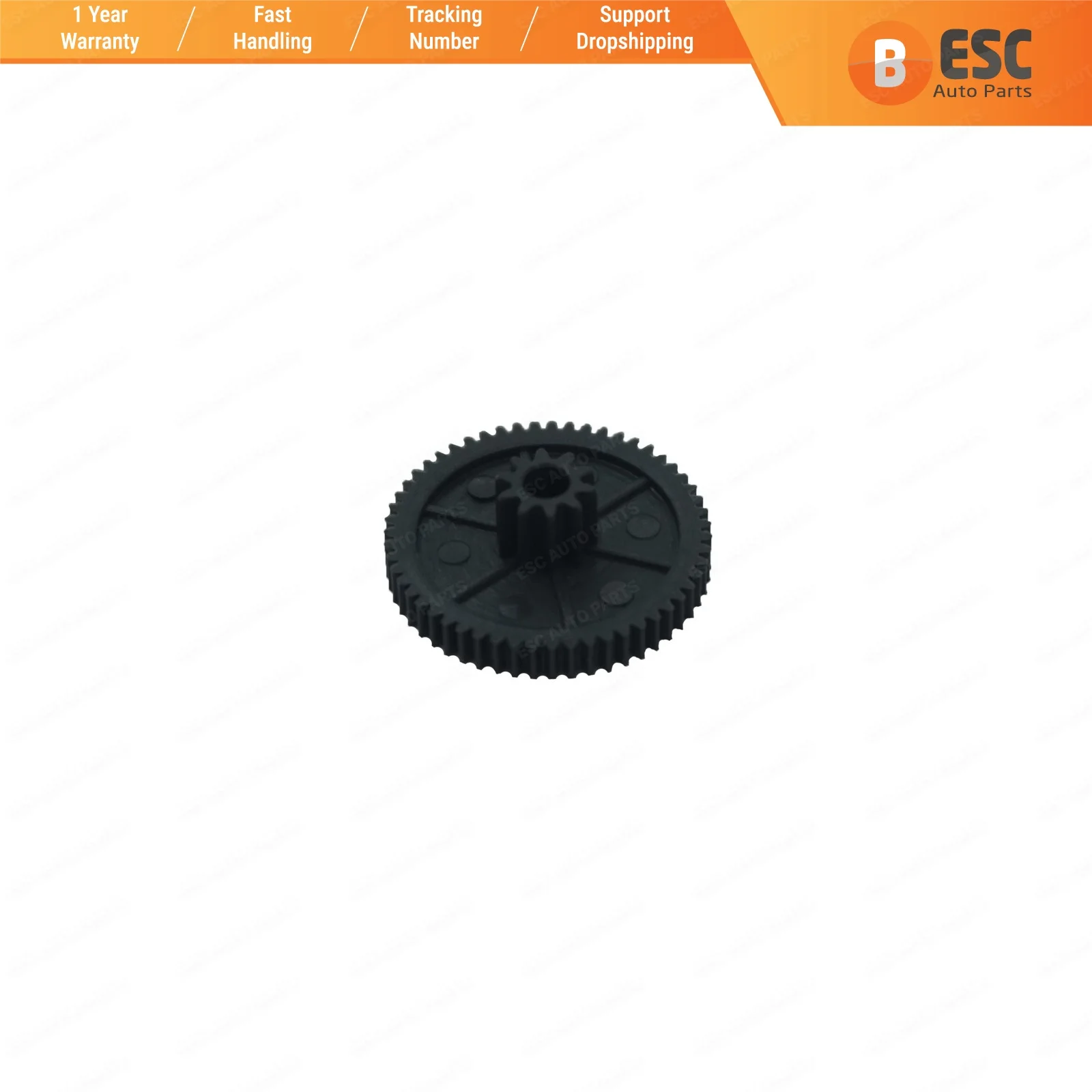 ESC EGE607 Air Conditioning Motor Repair Gear for Renault Clio. Teeth numbers: 56 and 10; Diameter: 18.78 mm; Thickness: 6.93 mm
ESC EGE607 Air Conditioning Motor Repair Gear for Renault Clio. Teeth numbers: 56 and 10; Diameter: 18.78 mm; Thickness: 6.93 mm