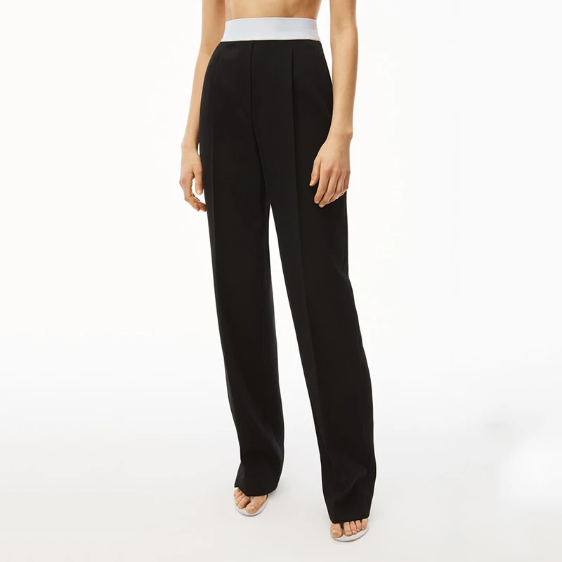 2022 early autumn new temperament commuter logo webbing elastic high waist casual all-match trousers women's straight trousers
2022 early autumn new temperament commuter logo webbing elastic high waist casual all-match trousers women's straight trousers