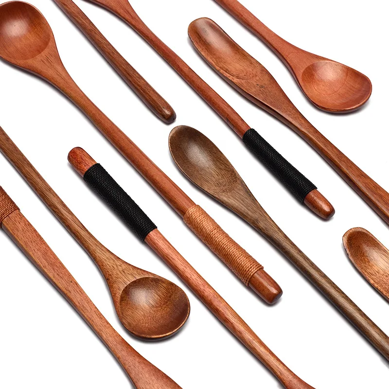 Japanese Style Natural Teaspoon Long Handle Wooden Tiny Spoons Coffee Tea Stirring Spoons Dessert Honey Soup Cutlery
Japanese Style Natural Teaspoon Long Handle Wooden Tiny Spoons Coffee Tea Stirring Spoons Dessert Honey Soup Cutlery