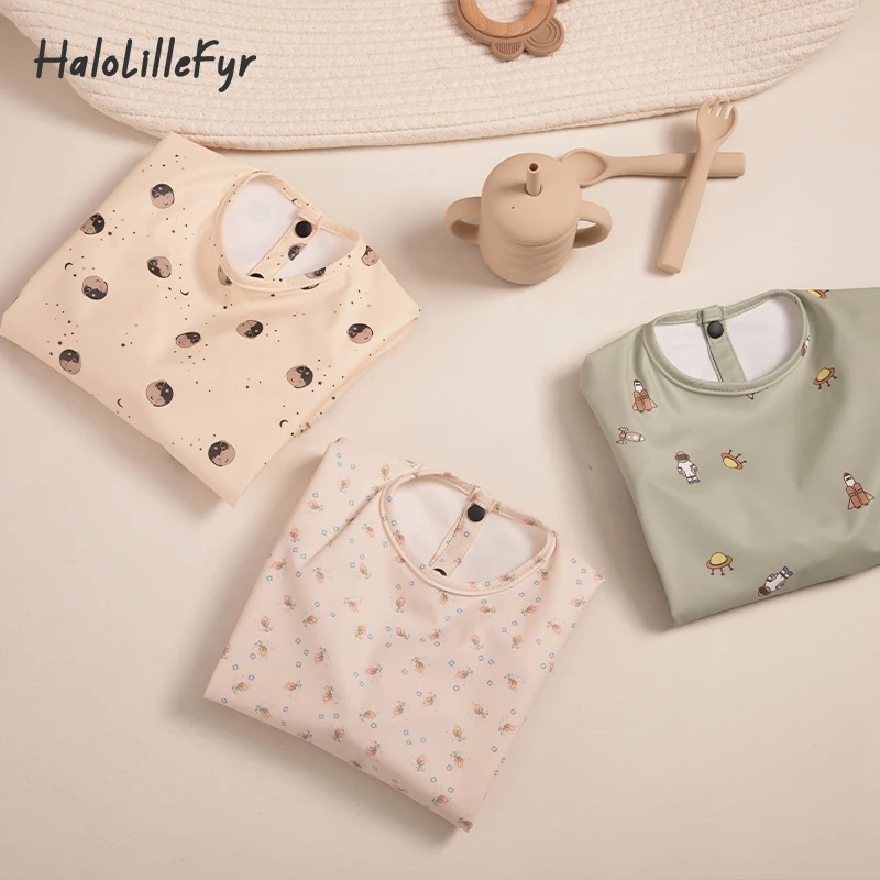 Детские нагрудники с длинным рукавом, водонепроницаемый фартук для кормления младенцев, с художественным принтом, с карманом, для мальчиков и девочек
Детские нагрудники с длинным рукавом, водонепроницаемый фартук для кормления младенцев, с художественным принтом, с карманом, для мальчиков и девочек