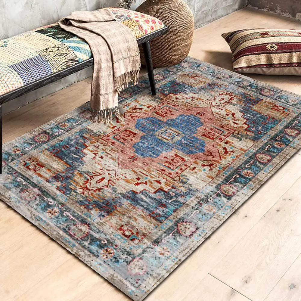 Retro Ethnic Style Carpet Center Rug For Living Room Bohemian Decoration Bedroom Bedside Anti-Slip Rug Corridor Entrance Doormat
Retro Ethnic Style Carpet Center Rug For Living Room Bohemian Decoration Bedroom Bedside Anti-Slip Rug Corridor Entrance Doormat
