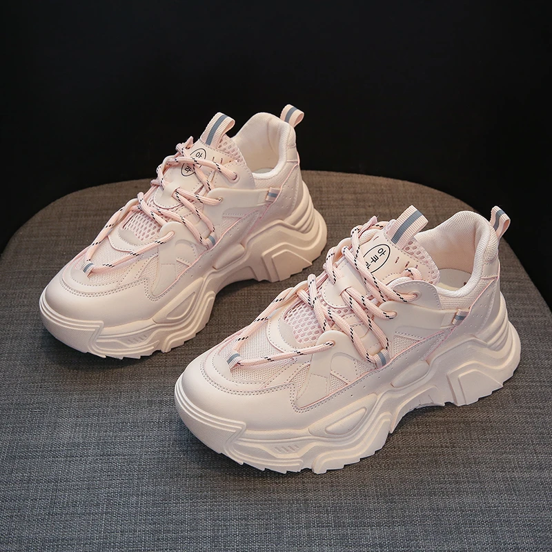 2022 Women Chunky Sneakers Running Dad Shoes Fashion New Female Platform Sneakers Thick Sole Tennis Casual Woman Vulcanize Shoes
2022 Women Chunky Sneakers Running Dad Shoes Fashion New Female Platform Sneakers Thick Sole Tennis Casual Woman Vulcanize Shoes