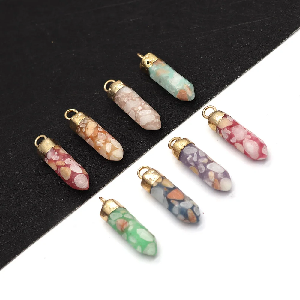 Natural Stone Hexagonal Pine Pine Stone Pendant 6x26mm Colorful Charm DIY Necklace Earrings Fashion Jewelry Boutique Accessories
Natural Stone Hexagonal Pine Pine Stone Pendant 6x26mm Colorful Charm DIY Necklace Earrings Fashion Jewelry Boutique Accessories