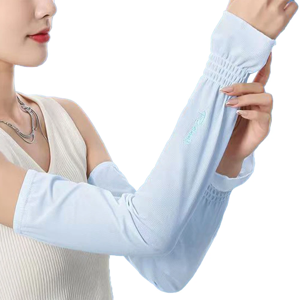 Women Summer Ice Silk Sleeves Loose Sunscreen Outdoor Sports Cover Cool Sleeves Long Breathable Solid Color Fresh Fashion Sleeve
Women Summer Ice Silk Sleeves Loose Sunscreen Outdoor Sports Cover Cool Sleeves Long Breathable Solid Color Fresh Fashion Sleeve