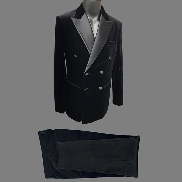 Luxury Black Velvet Men Suits Double Breasted Wedding Groom Tuxedo Terno Masculino Slim Fit Prom Party Best Man Blazer 2 Pieces
Luxury Black Velvet Men Suits Double Breasted Wedding Groom Tuxedo Terno Masculino Slim Fit Prom Party Best Man Blazer 2 Pieces