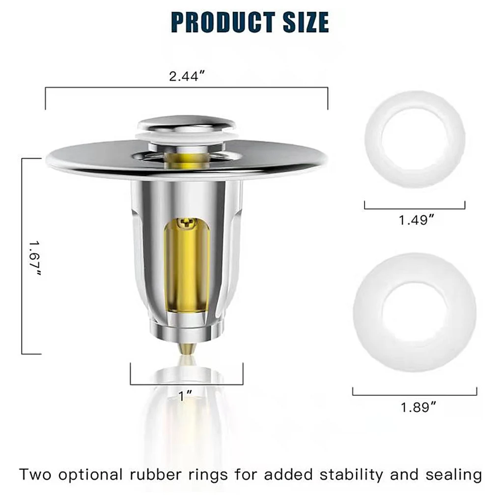 Sink Filter Pop Up 25-35mm Drain Strainer Stopper Brass Anti-clogging Basin Drainer Hair Catcher for Kitchen Bathroom
Sink Filter Pop Up 25-35mm Drain Strainer Stopper Brass Anti-clogging Basin Drainer Hair Catcher for Kitchen Bathroom