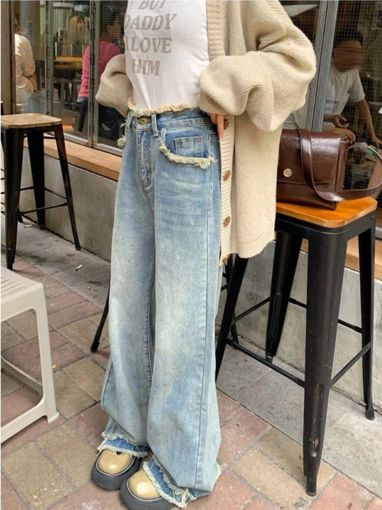 Deeptown Korean Fashion Blue Baggy Jeans Women Grunge Kpop Oversize Denim Pants Vintage Streetwear High Waist Wide Leg Trousers
Deeptown Korean Fashion Blue Baggy Jeans Women Grunge Kpop Oversize Denim Pants Vintage Streetwear High Waist Wide Leg Trousers