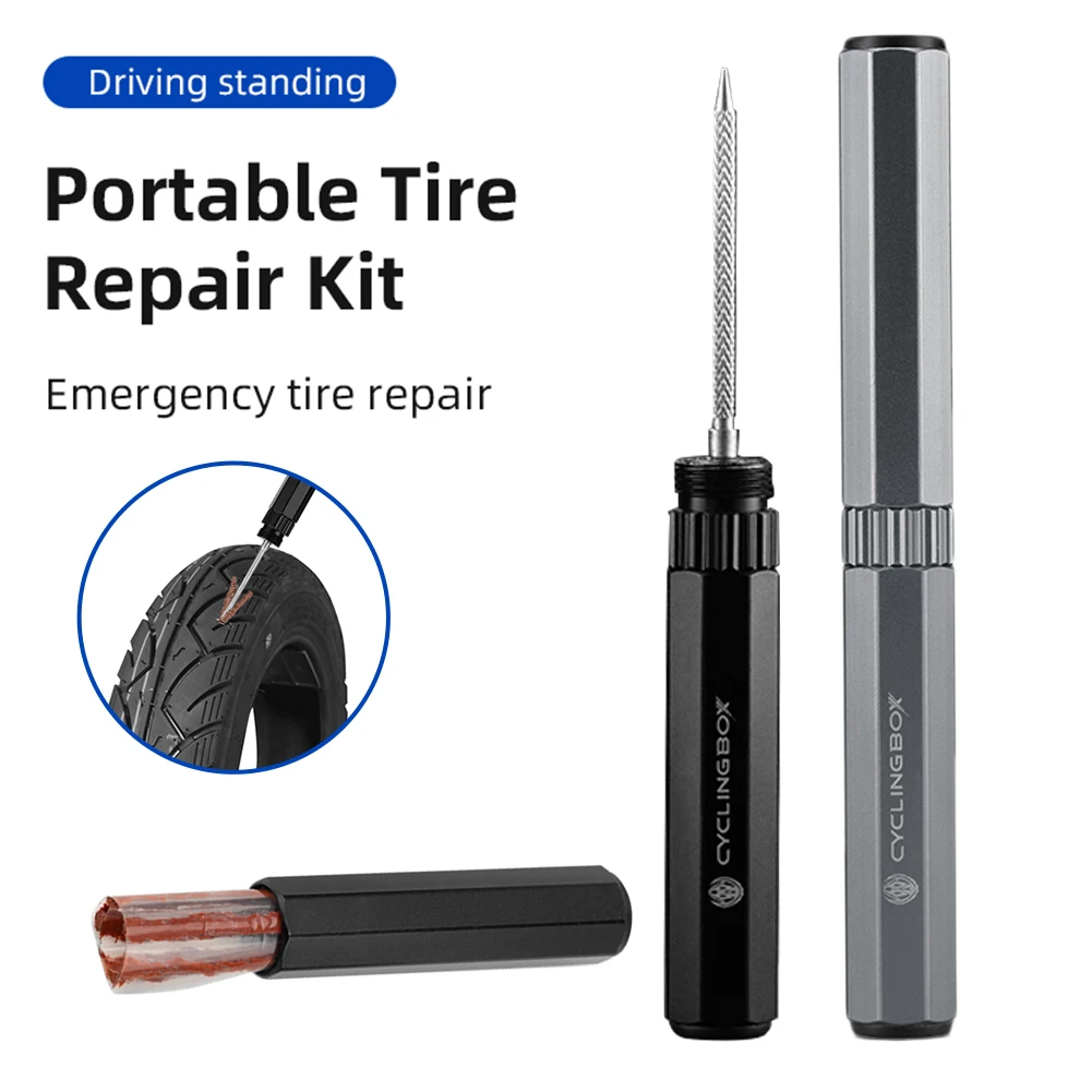 Tubeless Bike Tire Repair Kit Includes Storage Canister, Tire Repair Tool, Tire Repair Strips for Mountain Road Bike
Tubeless Bike Tire Repair Kit Includes Storage Canister, Tire Repair Tool, Tire Repair Strips for Mountain Road Bike