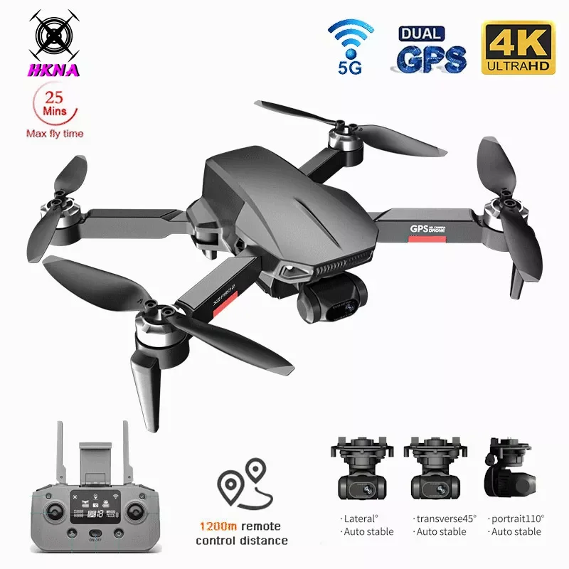 New GPS Dual Drone 4K Professional 5G Camera 3-Axis Gimbal EIS Anti-Shake Aerial Photography Brushless Motor Foldable Quadcopter
New GPS Dual Drone 4K Professional 5G Camera 3-Axis Gimbal EIS Anti-Shake Aerial Photography Brushless Motor Foldable Quadcopter