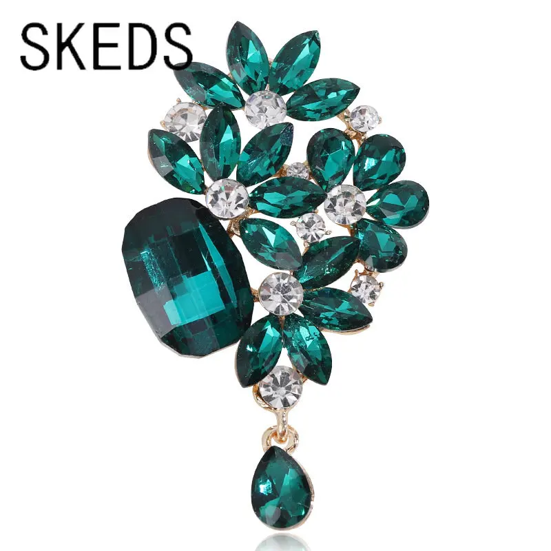 SKEDS Exquisite Women Girls Fashion Luxury Rhinestone Pendant Brooches Jewelry Vintage High Quality Shiny Boutique Badges Pins
SKEDS Exquisite Women Girls Fashion Luxury Rhinestone Pendant Brooches Jewelry Vintage High Quality Shiny Boutique Badges Pins