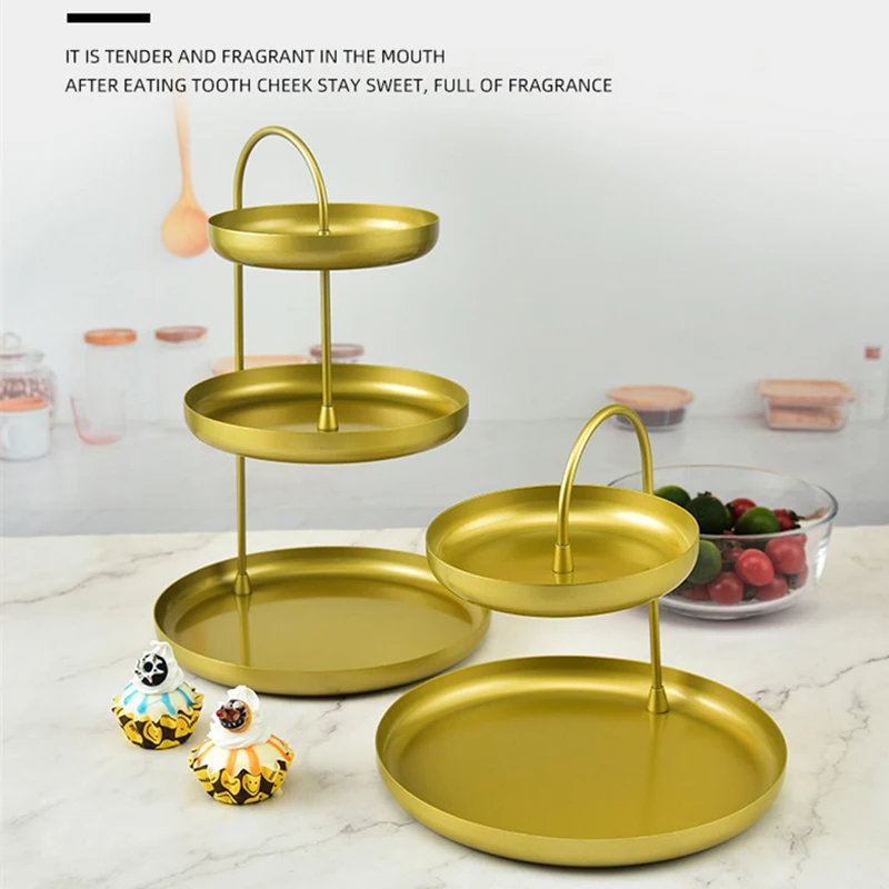 Multi-layer Fruit Storage Tray Cake Rack Metal Storage Tray Sundries Necklace Bracelet Jewelry Cosmetic Plate Desktop Organizer
Multi-layer Fruit Storage Tray Cake Rack Metal Storage Tray Sundries Necklace Bracelet Jewelry Cosmetic Plate Desktop Organizer