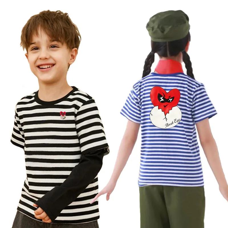 Футболка женская хлопковая в полоску, с вышивкой, круглым вырезом и коротким рукавом
Футболка женская хлопковая в полоску, с вышивкой, круглым вырезом и коротким рукавом