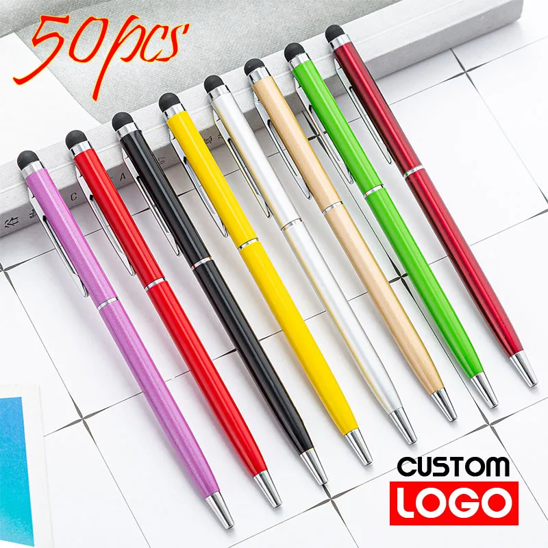 50 Packs of 13-color Mini Metal 2-in-1 Stylus Universal Ballpoint Pen Text Engraving Custom Logo Office School Advertising Pen
50 Packs of 13-color Mini Metal 2-in-1 Stylus Universal Ballpoint Pen Text Engraving Custom Logo Office School Advertising Pen