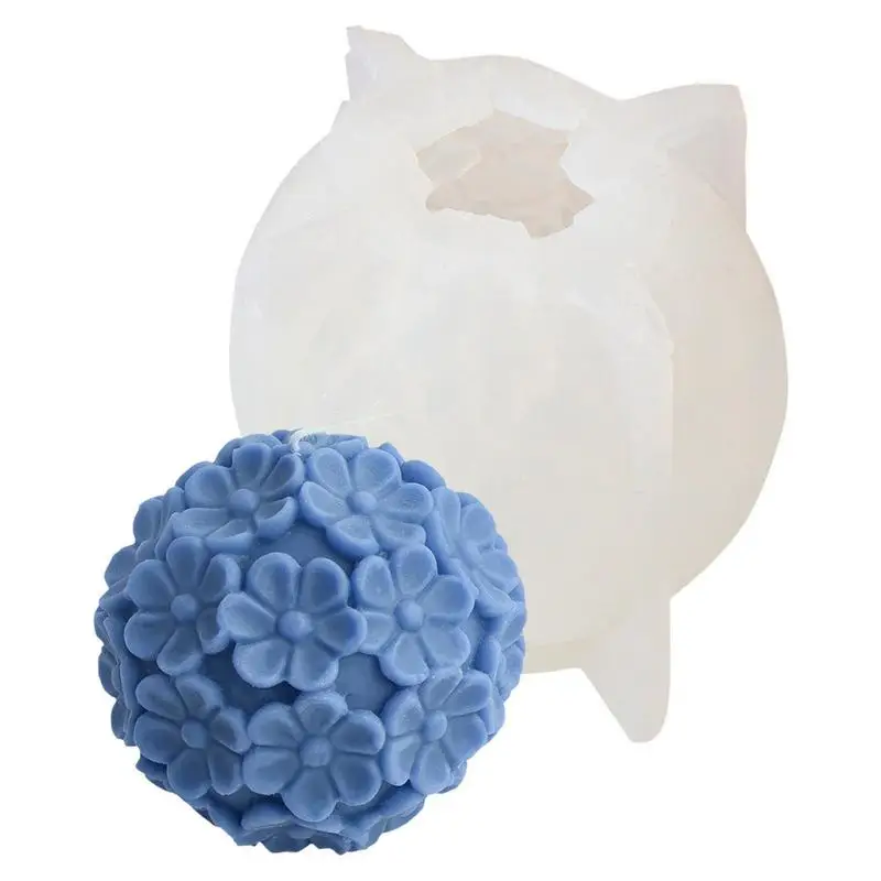 Round Flower Candle Molds Resin Candle Molds Handmade Sphere Soap Mold Ornament Home Decoration Crafts For Making Candle
Round Flower Candle Molds Resin Candle Molds Handmade Sphere Soap Mold Ornament Home Decoration Crafts For Making Candle