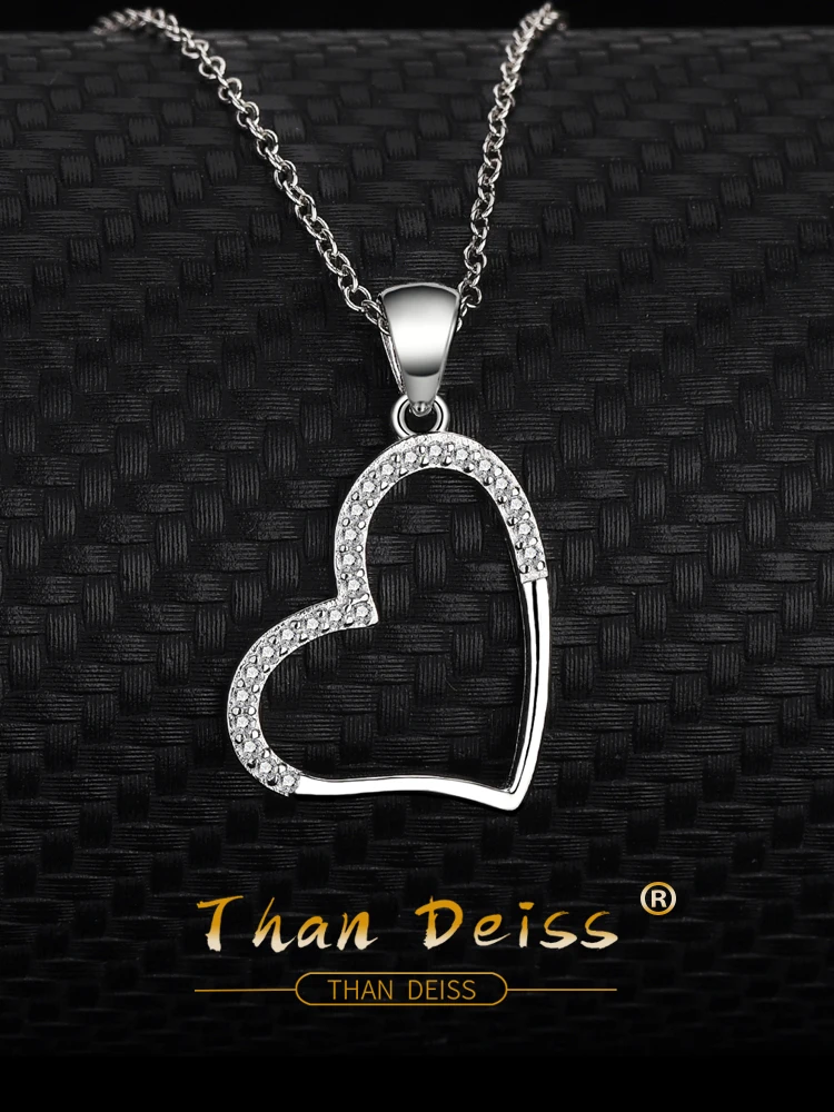 S925 Sterling Silver Heart-Shaped Love Necklace Europe And The United States Fashion Simplicity Micro Inlay Clavicle Chain
S925 Sterling Silver Heart-Shaped Love Necklace Europe And The United States Fashion Simplicity Micro Inlay Clavicle Chain