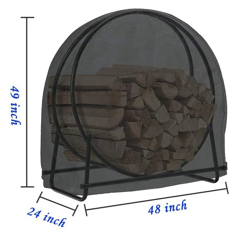 48-Inch Waterproof Firewood Log Frame Cover Round Firewood Basket Rack Cover Circular Wood Storage Rack For Outdoor Use
48-Inch Waterproof Firewood Log Frame Cover Round Firewood Basket Rack Cover Circular Wood Storage Rack For Outdoor Use