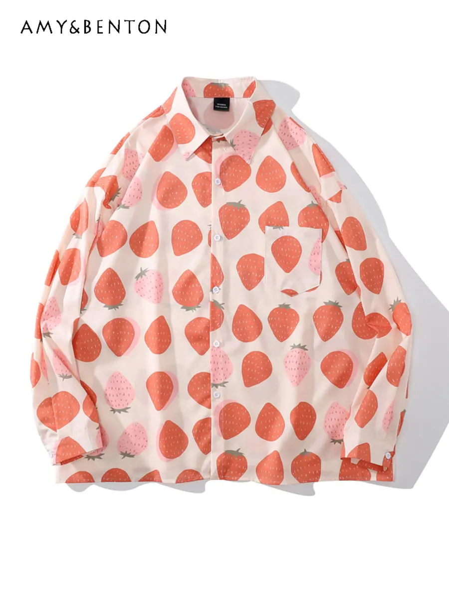 Рубашка с длинным рукавом и принтом для мужчин и женщин, модная брендовая Свободная Повседневная милая блузка в стиле бойфренда для пар, под...
Рубашка с длинным рукавом и принтом для мужчин и женщин, модная брендовая Свободная Повседневная милая блузка в стиле бойфренда для пар, под...